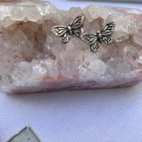 Butterfly Earrings in Fine Silver