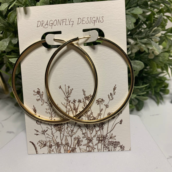 Robin Hoop Earrings 50mm