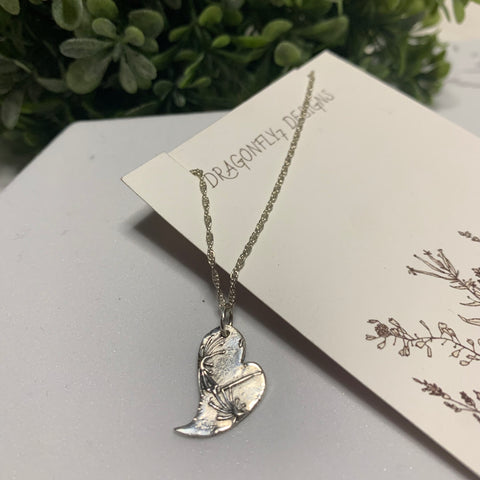 Dandy Heart Fine Silver Pendant