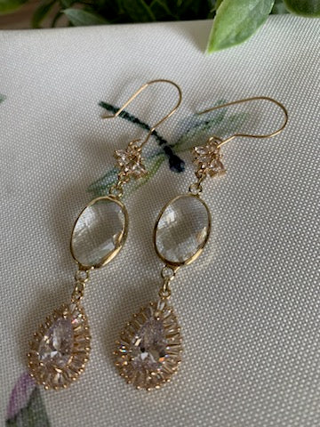 Dina Gold Filled CZ Earrings