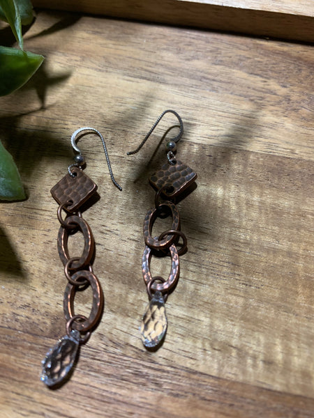 Sylvia Copper Earrings