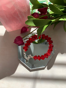 Pretty in Red Crystal Bracelet