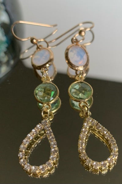 Ally Peridot Cubic Zirconia Earrings