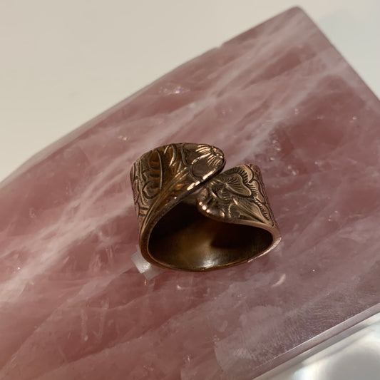 Pansy Copper Ring