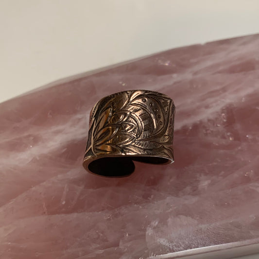 Fleur Copper Ring